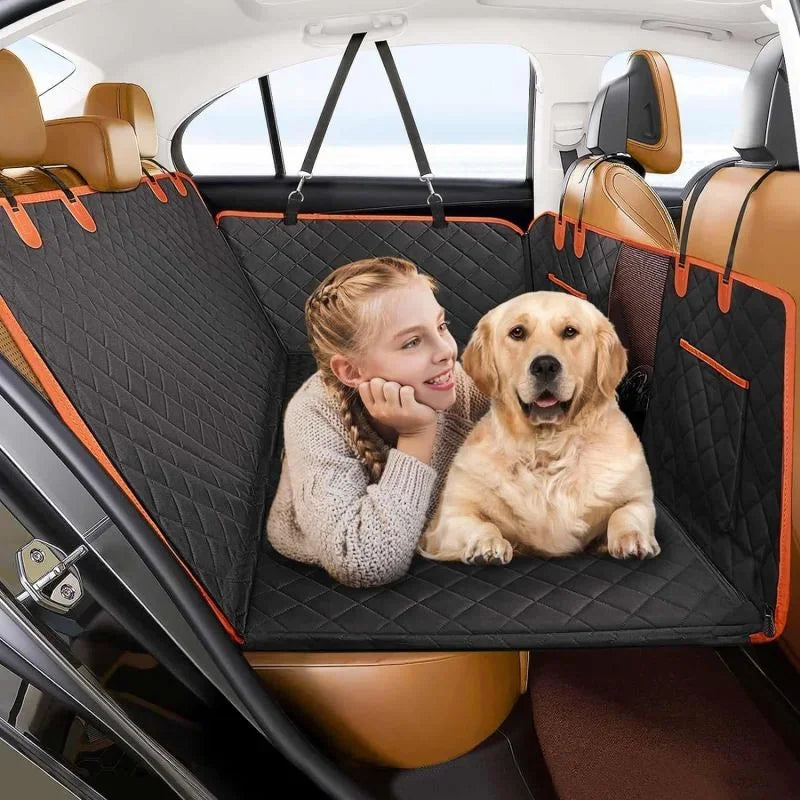 Hard Bottom Dog Car Seat Cover - Anti-Scratch And Non-Slip