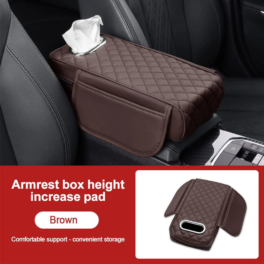 Armrest Mat With Tissue Storage Memory Foam - Universal