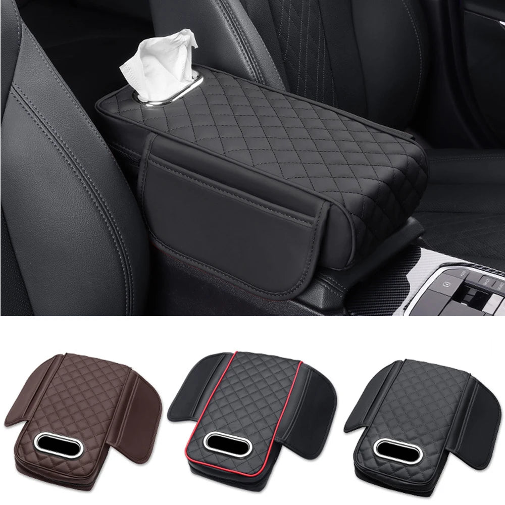 Armrest Mat With Tissue Storage Memory Foam - Universal