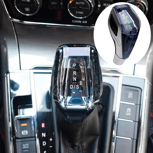 Crystal Modified Gear Shift Knob - Automatic/Manual Shifter with LED Light