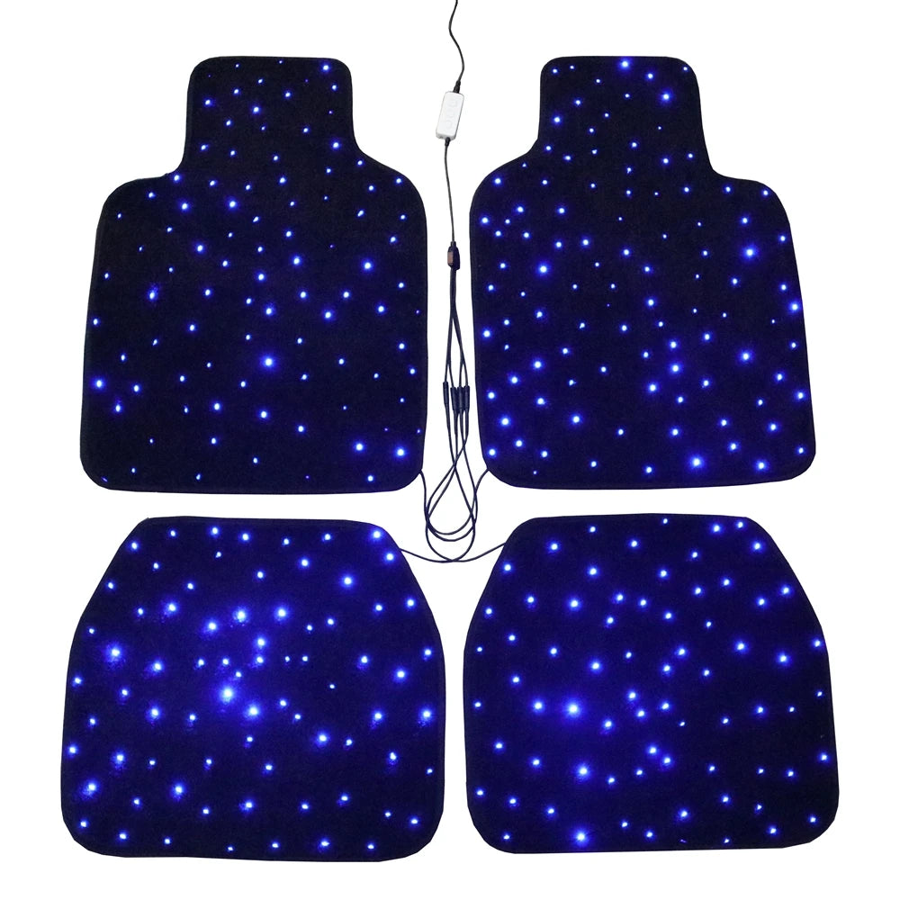 Twinkle Stars Car Mats - Star light LED with APP Remote Control 4PCS/Set