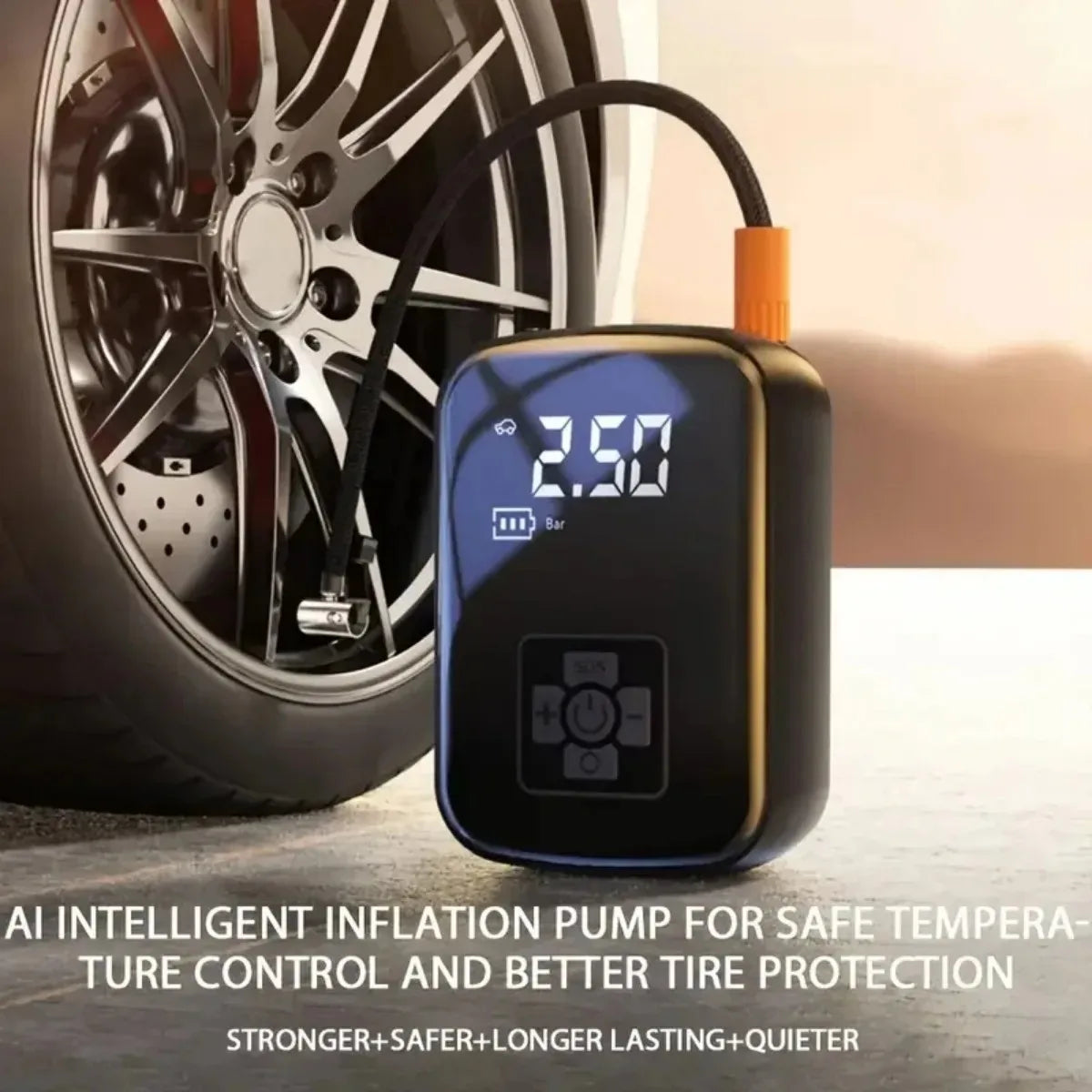 Wireless Air Pump with Intelligent Digital Display