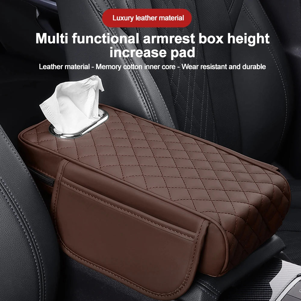 Armrest Mat With Tissue Storage Memory Foam - Universal