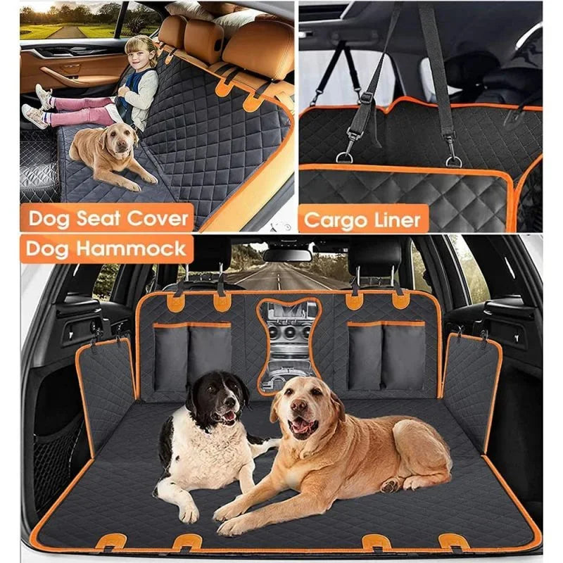 Hard Bottom Dog Car Seat Cover - Anti-Scratch And Non-Slip