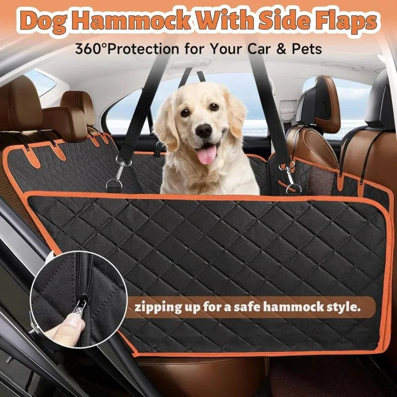 Hard Bottom Dog Car Seat Cover - Anti-Scratch And Non-Slip